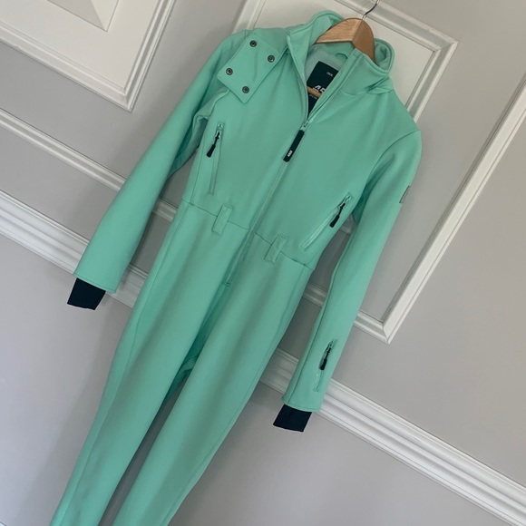 ASOS 4505 Ski Suit Mint Green Snowsuit UK 6 / US 2 - Picture 3 of 7